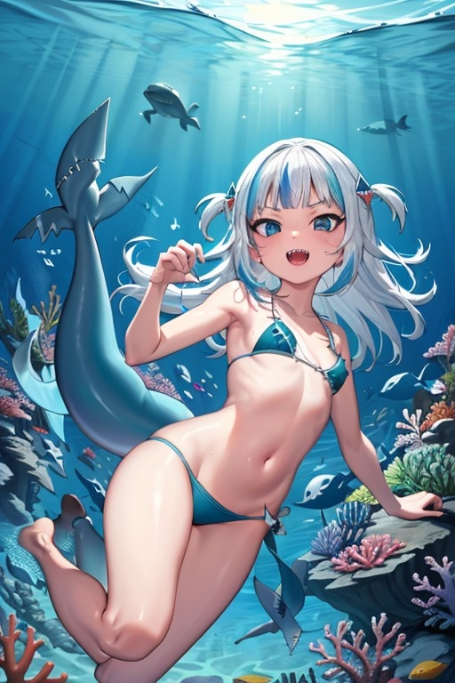 【HololiveEN】がうるぐら(Gawr_Gura)のエロ画像70枚！【AI生成イラスト】part2 【49】