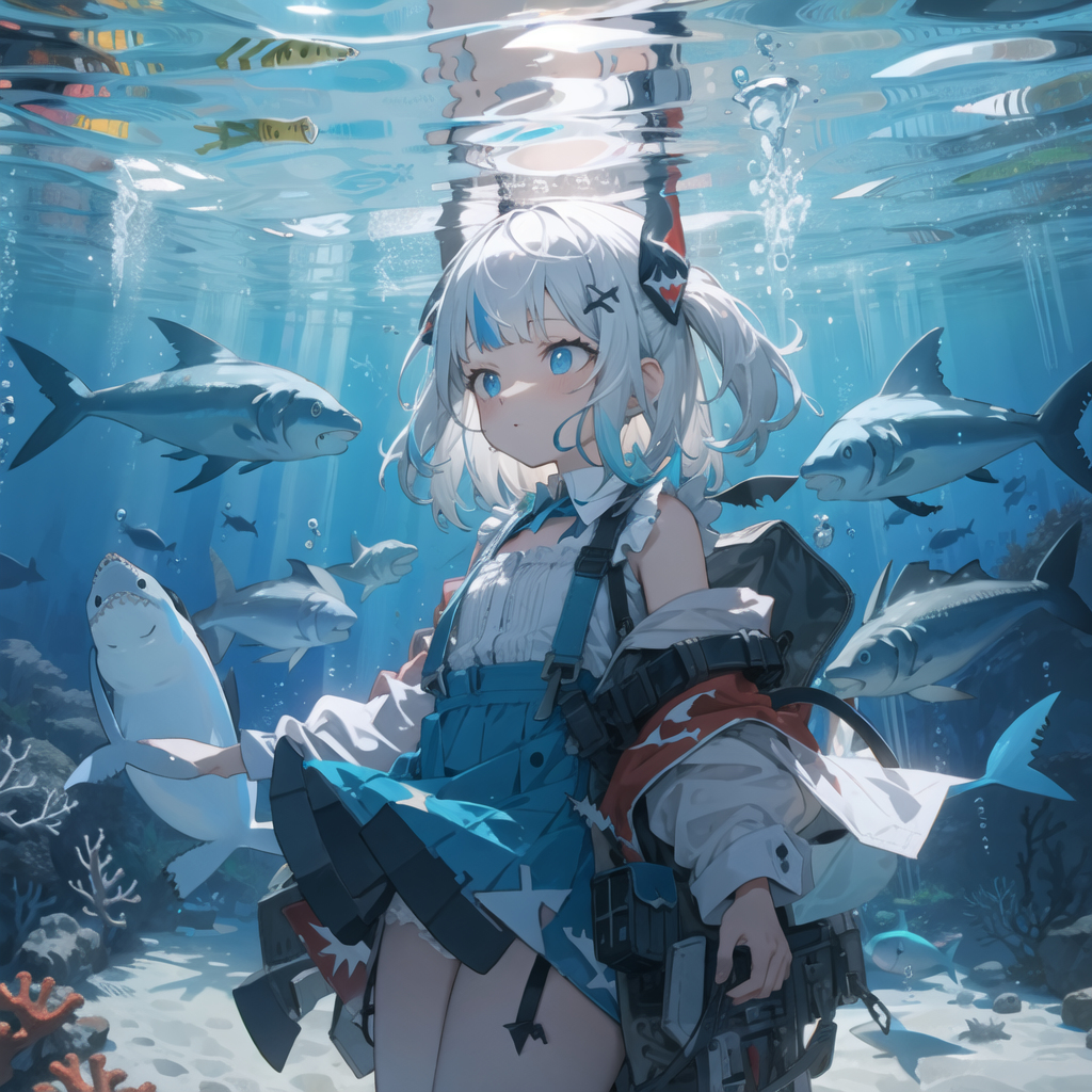 【HololiveEN】がうるぐら(Gawr_Gura)のエロ画像70枚！【AI生成イラスト】part2 【2】