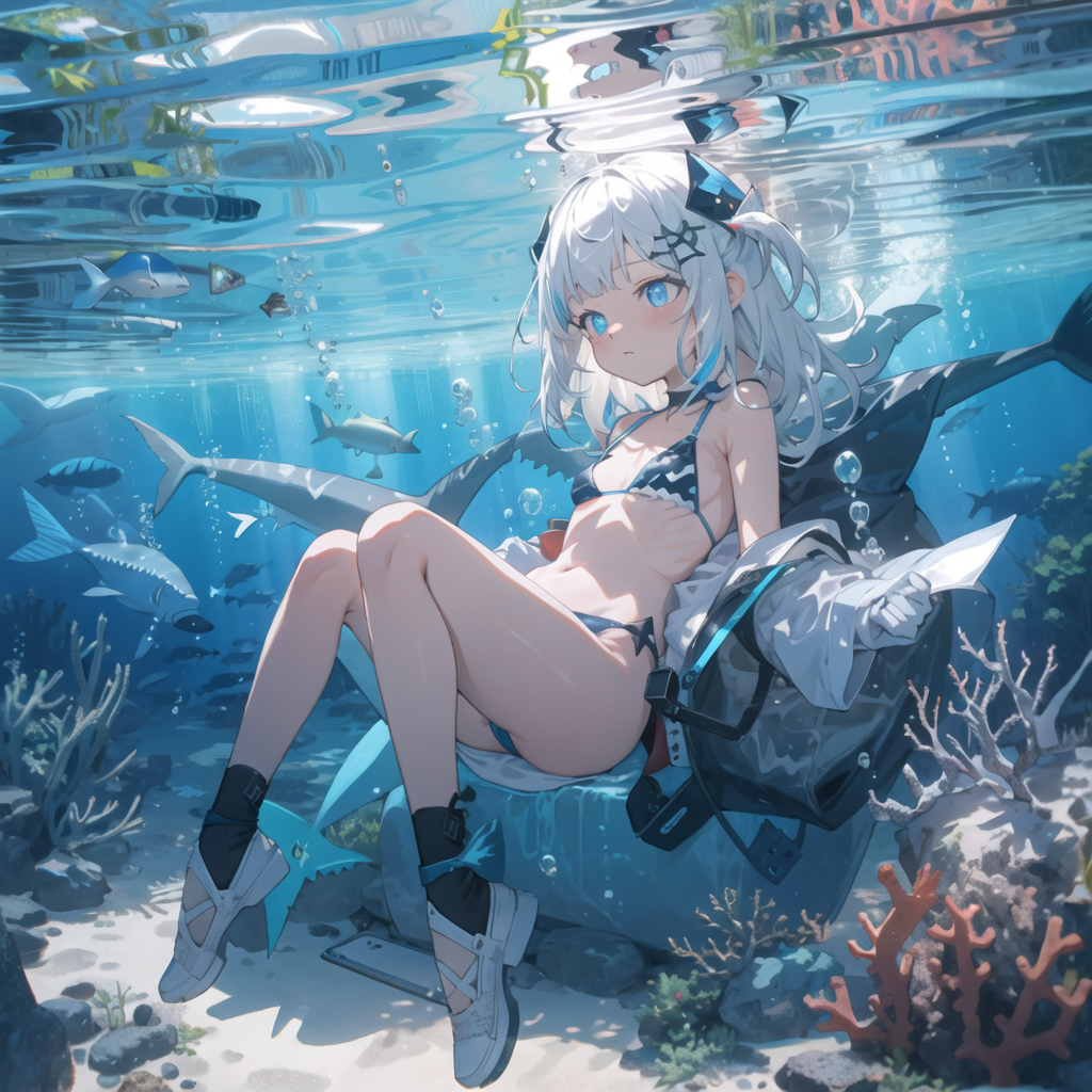 【HololiveEN】がうるぐら(Gawr_Gura)のエロ画像70枚！【AI生成イラスト】part2 【5】