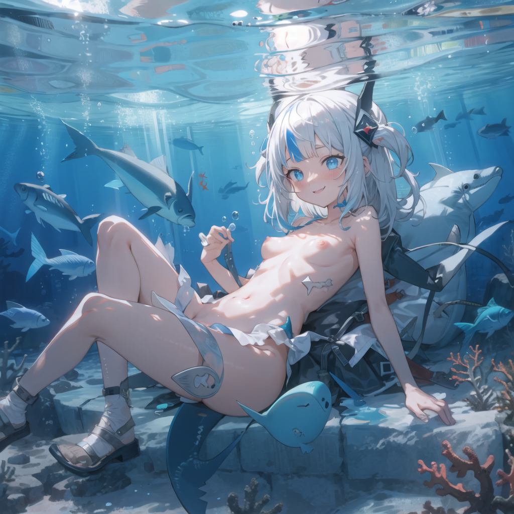 【HololiveEN】がうるぐら(Gawr_Gura)のエロ画像70枚！【AI生成イラスト】part2 【7】