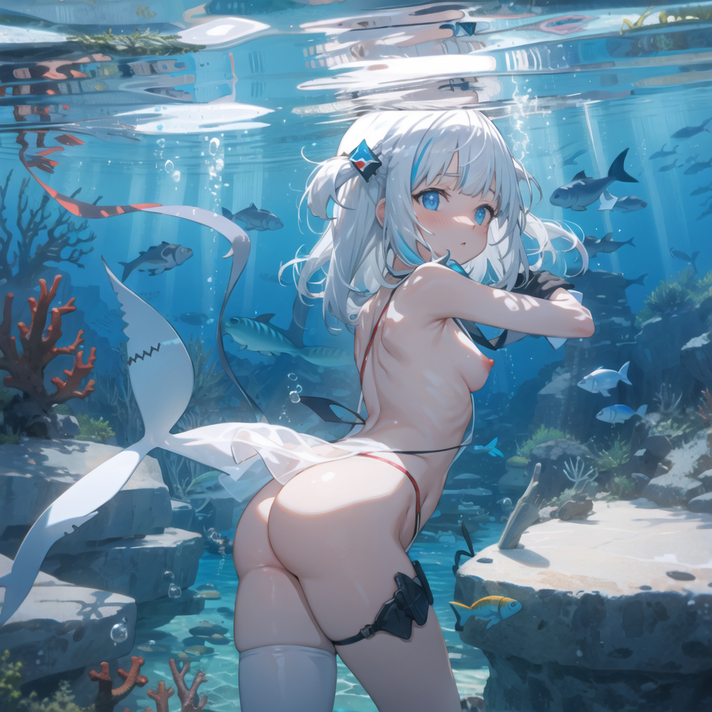 【HololiveEN】がうるぐら(Gawr_Gura)のエロ画像70枚！【AI生成イラスト】part2 【10】