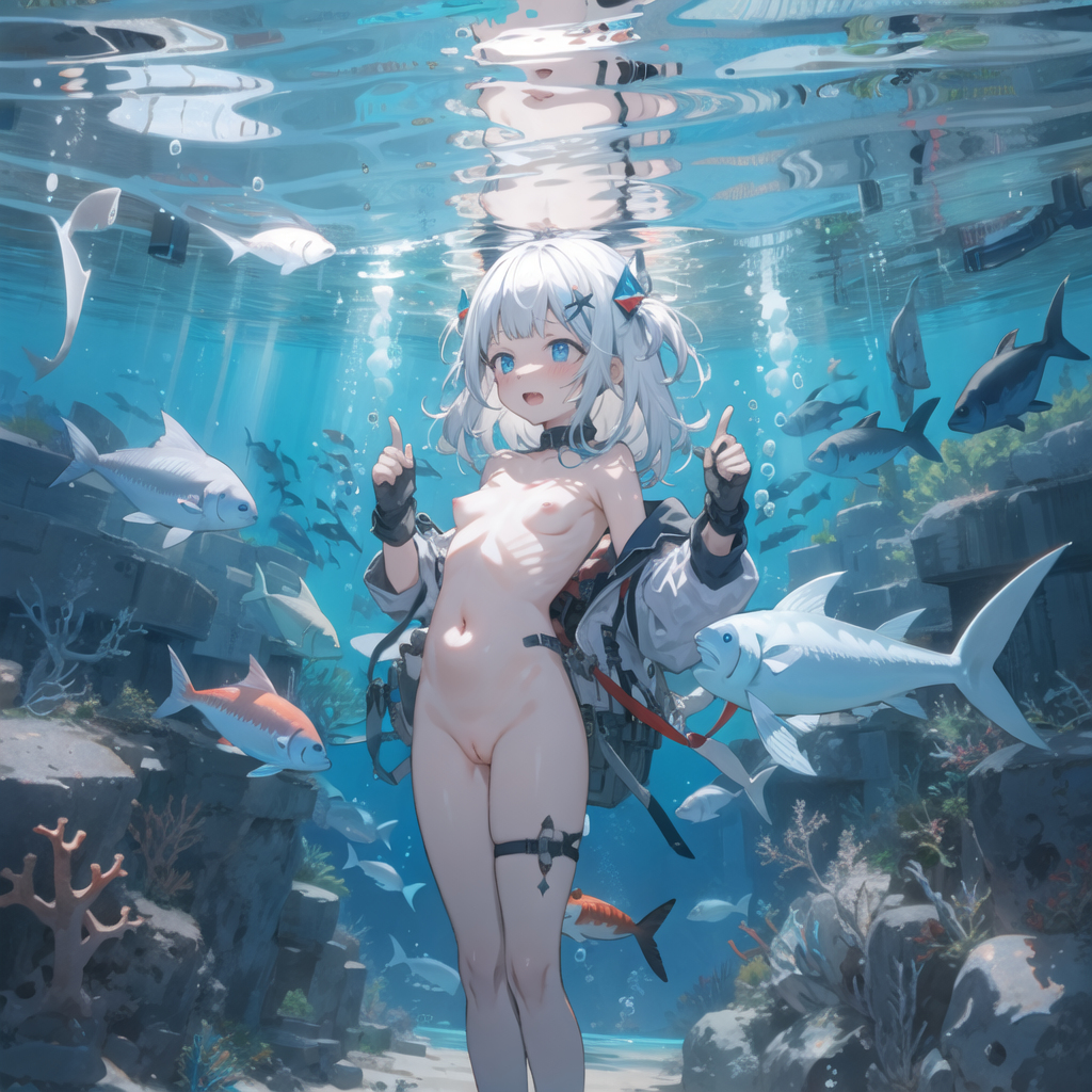 【HololiveEN】がうるぐら(Gawr_Gura)のエロ画像70枚！【AI生成イラスト】part2 【11】