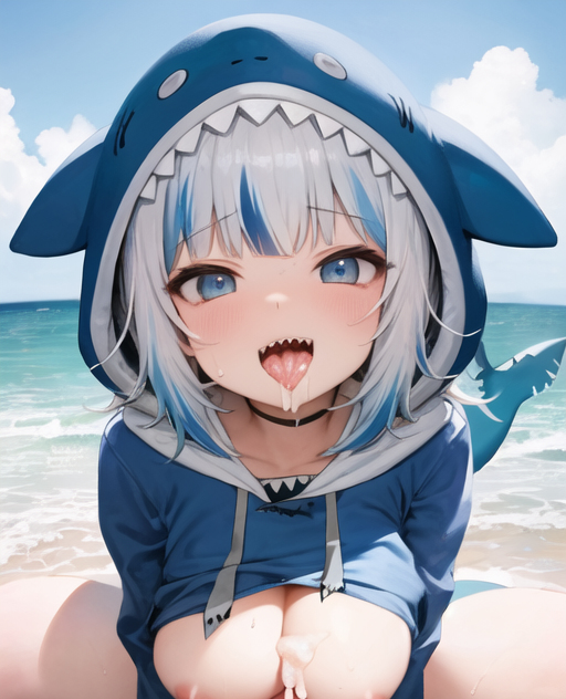 【HololiveEN】がうるぐら(Gawr_Gura)のエロ画像70枚！【AI生成イラスト】part2 【76】